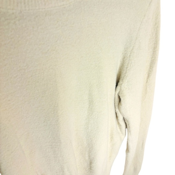 Aritzia Wilfred Hush Knit Meadow Sweater Chenille Crew Birch Cream SZ Medium - Picture 15 of 15